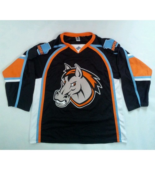 Custom ECHL Manchester Monarchs Hockey Jersey White